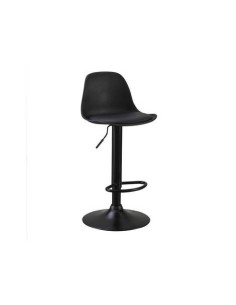 TABURETE MOD. PICASO COLOR NEGRO CON PIE NEGRO