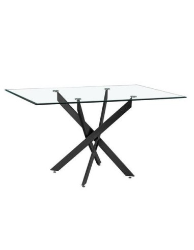 MESA COMEDOR MOD. NESY RECTANGULAR PATA NEGRA