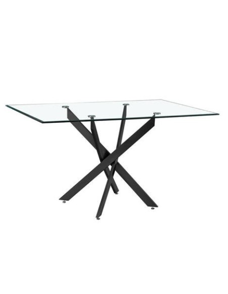 MESA COMEDOR MOD. NESY RECTANGULAR PATA NEGRA