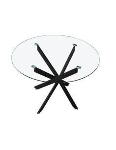 MESA COMEDOR MOD. NESY REDONDA PATA NEGRA