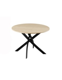 MESA COMEDOR MOD. NUEVA NESY REDONDA MELAMINA ROBLE AMAZONIA