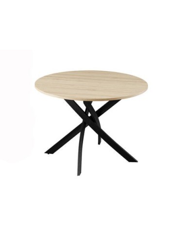 MESA COMEDOR MOD. NUEVA NESY REDONDA MELAMINA ROBLE AMAZONIA