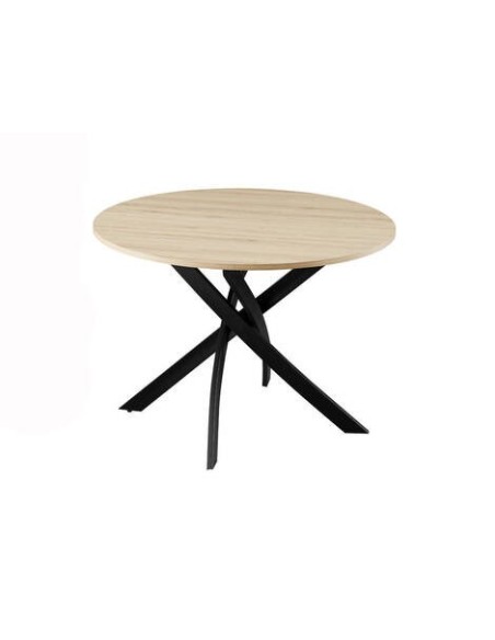 MESA COMEDOR MOD. NUEVA NESY REDONDA MELAMINA ROBLE AMAZONIA