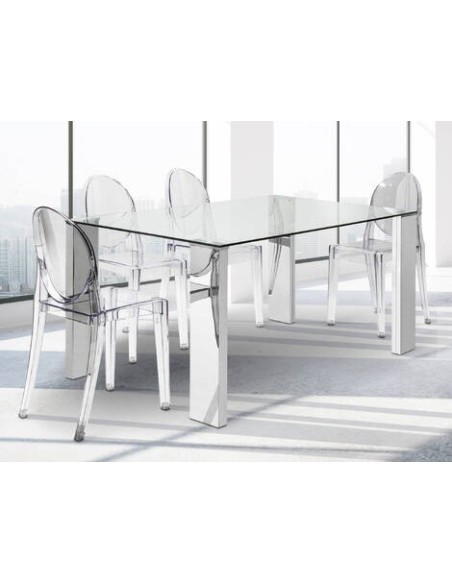 MESA COMEDOR MOD. ORINOCO PATAS METAL