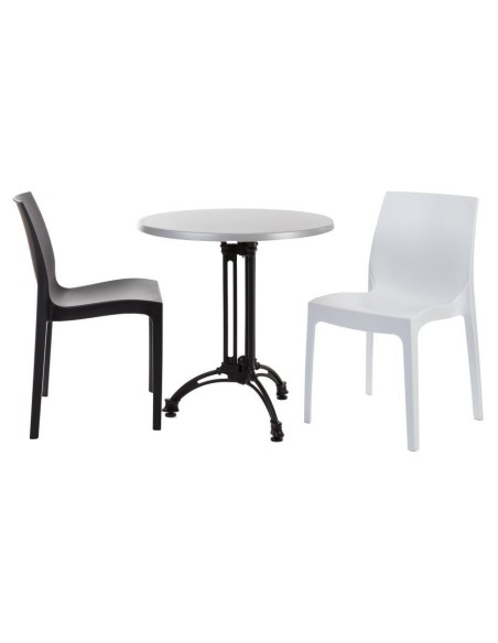 Base de mesa EIFFEL NEW, aluminio, 3 pies, negra, altura 70 cms