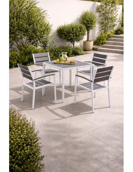  tablero polywood gris