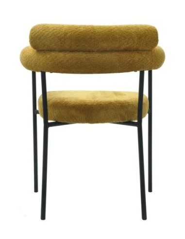  tapizado tejido bouclé amarillo
