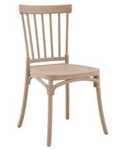 Silla MILOS 43, apilable, tratamiento anti UV, polipropileno tórtora 2
