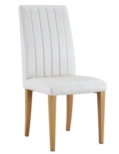 Silla GENOVA, patas metálicas, tapizado similpiel imitación tejido