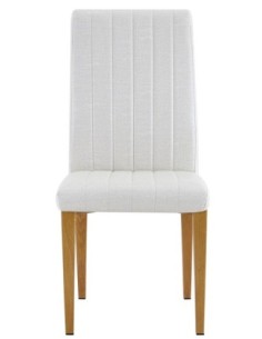 Silla GENOVA, patas metálicas, tapizado similpiel imitación tejido 2