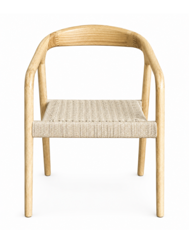 Sillón BALCANES, madera de haya, natural, asiento de cuerda natural
