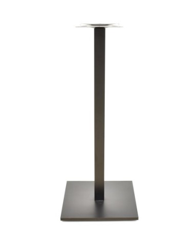 Base de mesa BEVERLY, alta, tubo cuadrado, negra, base de 45 x 45 cms, altura 110 cms