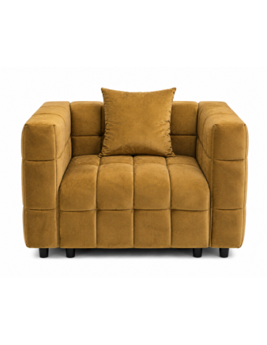 Sillón LORING, tejido velvet camel 34
