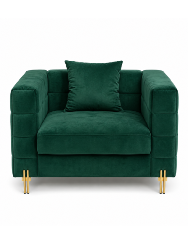 Sillón LARIOS, tejido velvet verde oscuro 42