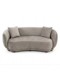 Sofá Rachel, 3 plazas, tejido velvet gris claro 25 2