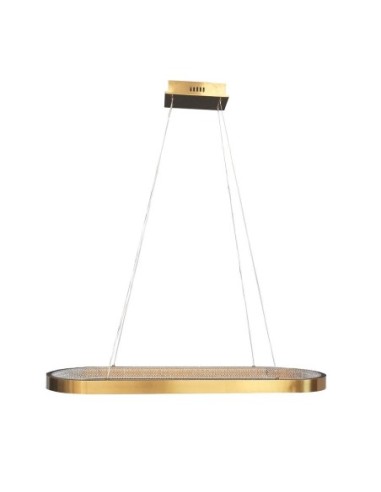 Lámpara BERLIE 90, colgante, aluminio, dorada, led