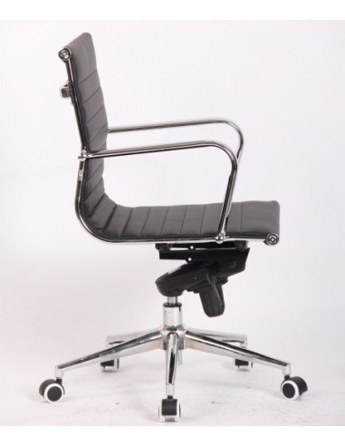 Sillón de oficina JOWY NEW, giratorio, similpiel negra