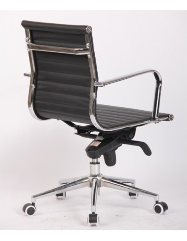 Sillón de oficina JOWY NEW, giratorio, similpiel negra