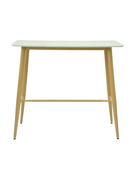 Mesa GOBBI, alta, metal, blanca, 120 x 60 cms