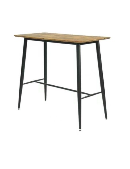 Mesa NITRA, alta, metal, tapa DM 6064 vintage, 120 x 60 cms